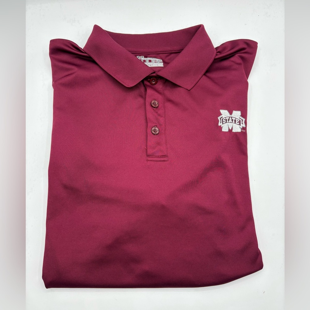 Mississippi State Under Armour Men’s Size 2XL Loose Heat Gear Polo Shirt NCAA